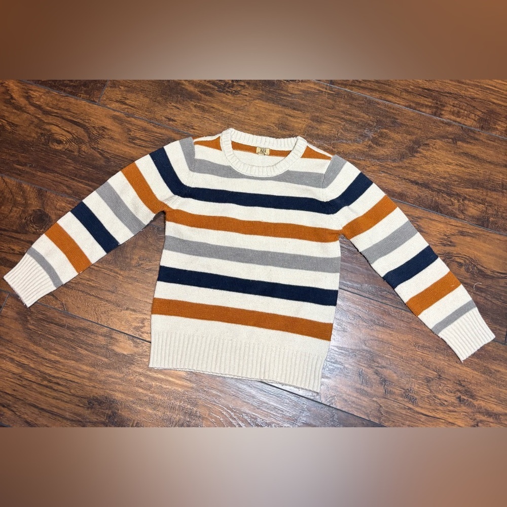 Maximum Rex Kids Boys Girls Striped Knit Pullover Sweater Size 6